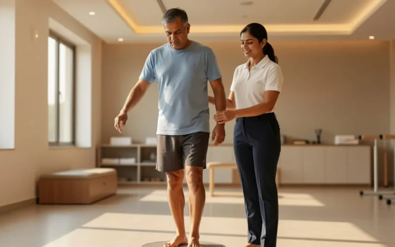 Balance Exercises After Ankle Ligament Surgery