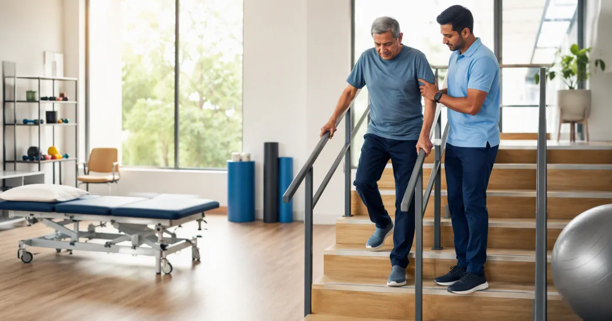Hip Replacement Stairs Week 4-6 in Jaipur