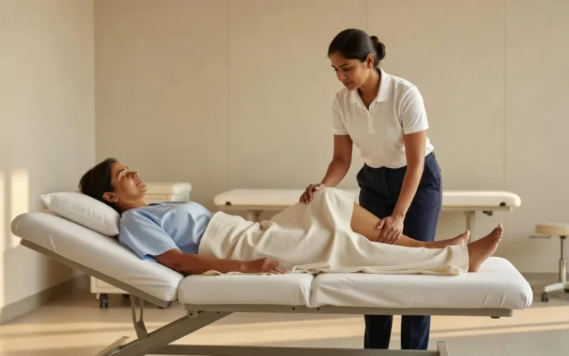 Knee Exercises in Bed After Meniscectomy First Week
