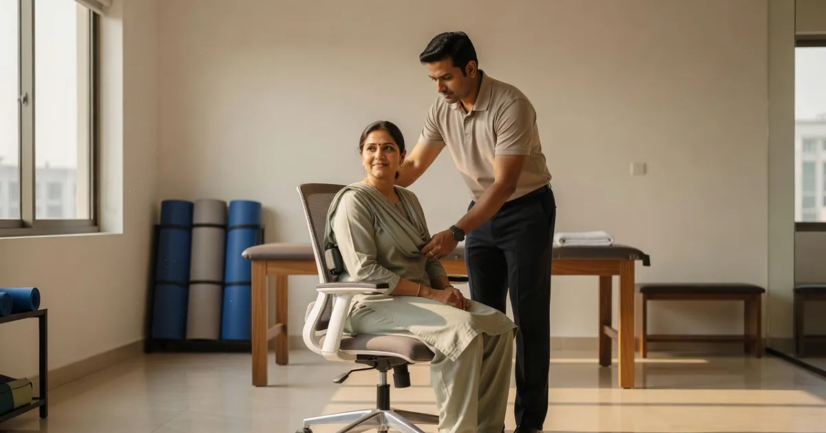 Office Chair Setup for Back Pain in Jaipur