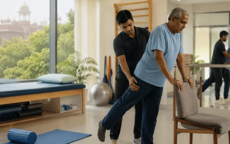 Seated Leg Lifts for Foot Drop After Stroke at Home Jaipur