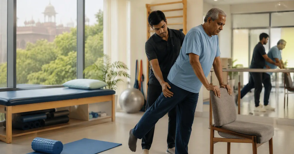 Seated Leg Lifts for Foot Drop After Stroke at Home Jaipur
