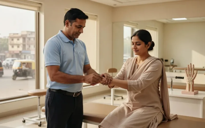 Wrist Pain from Scooter Riding in Jaipur: Posture Tips